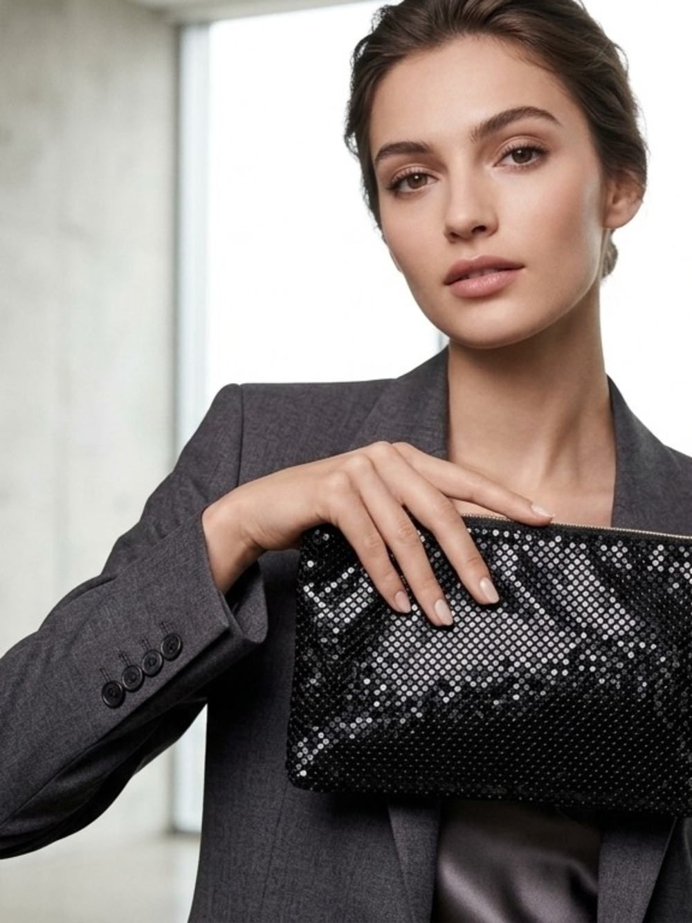 Bobbi Brown Metal Mesh Clutch- NWT